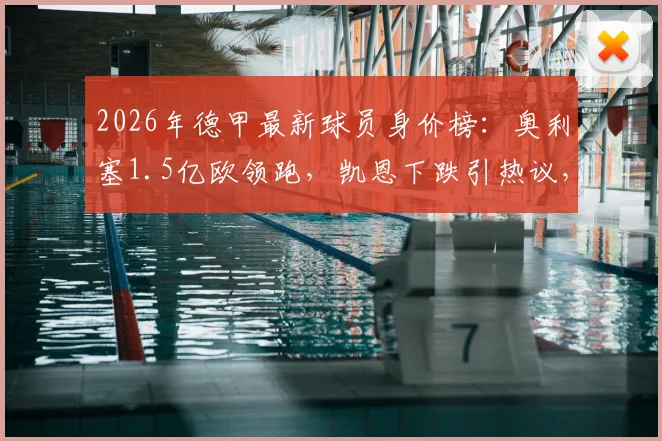 2026年德甲最新球员身价榜:奥利塞1.5亿欧领跑,凯恩下跌引热议,附拜仁多特队内身价排行解读